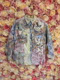 Etro Jeans Jacket Paisley Print Pastel Colors
