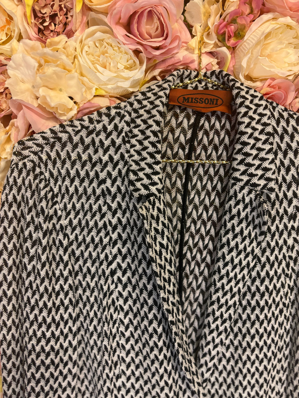 Missoni Knit Jacket Black White