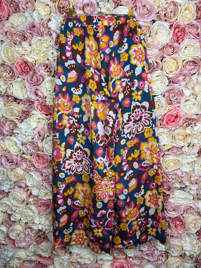 Eres Silk Cotton Pants Multi Sz. S