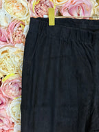 Catherine Khan Suede Leather Pants Black