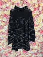 Missoni Cashmere Mix Sweater Dress Black White