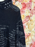 Missoni Cashmere Mix Sweater Dress Black White