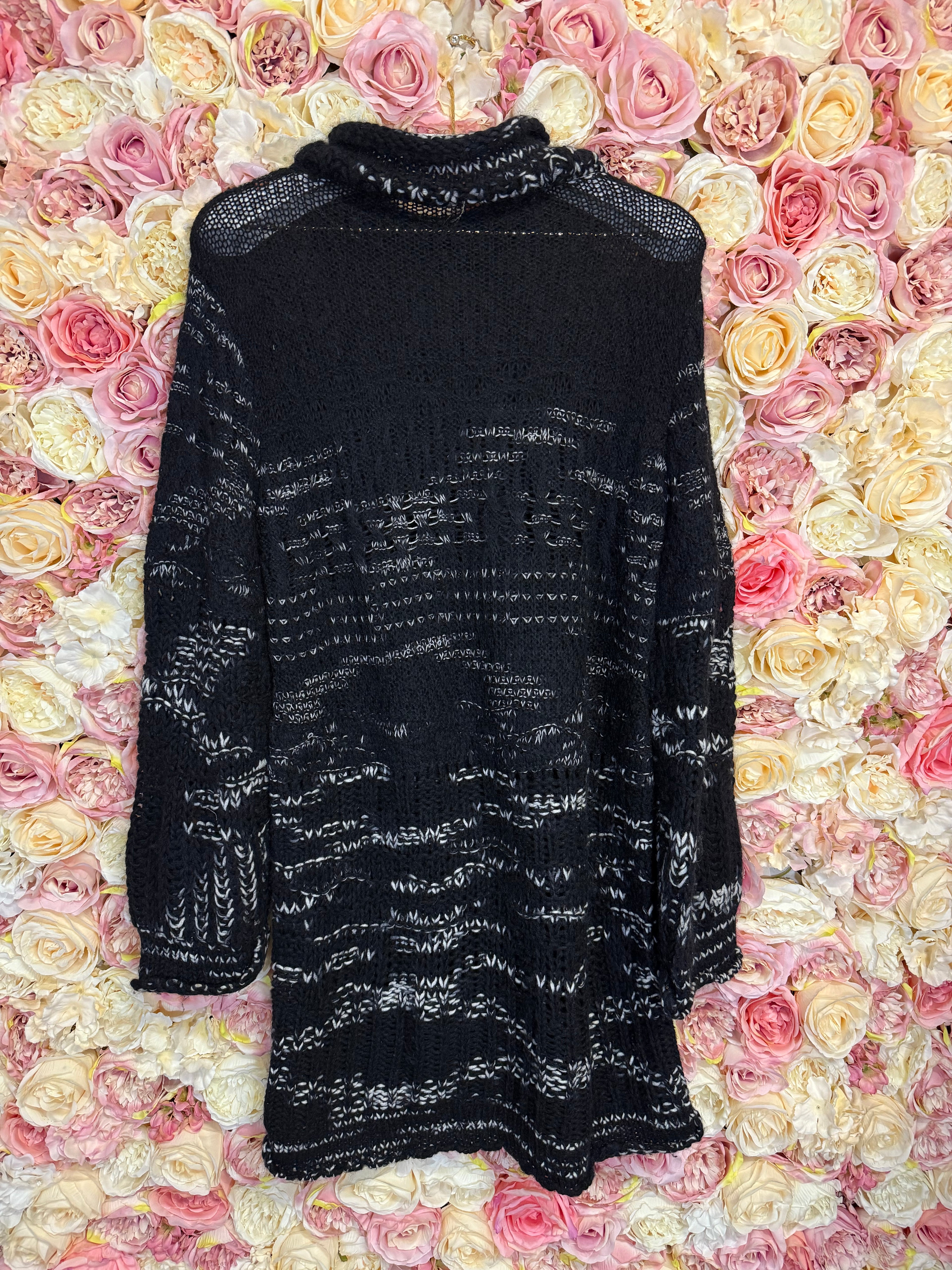 Missoni Cashmere Mix Sweater Dress Black White