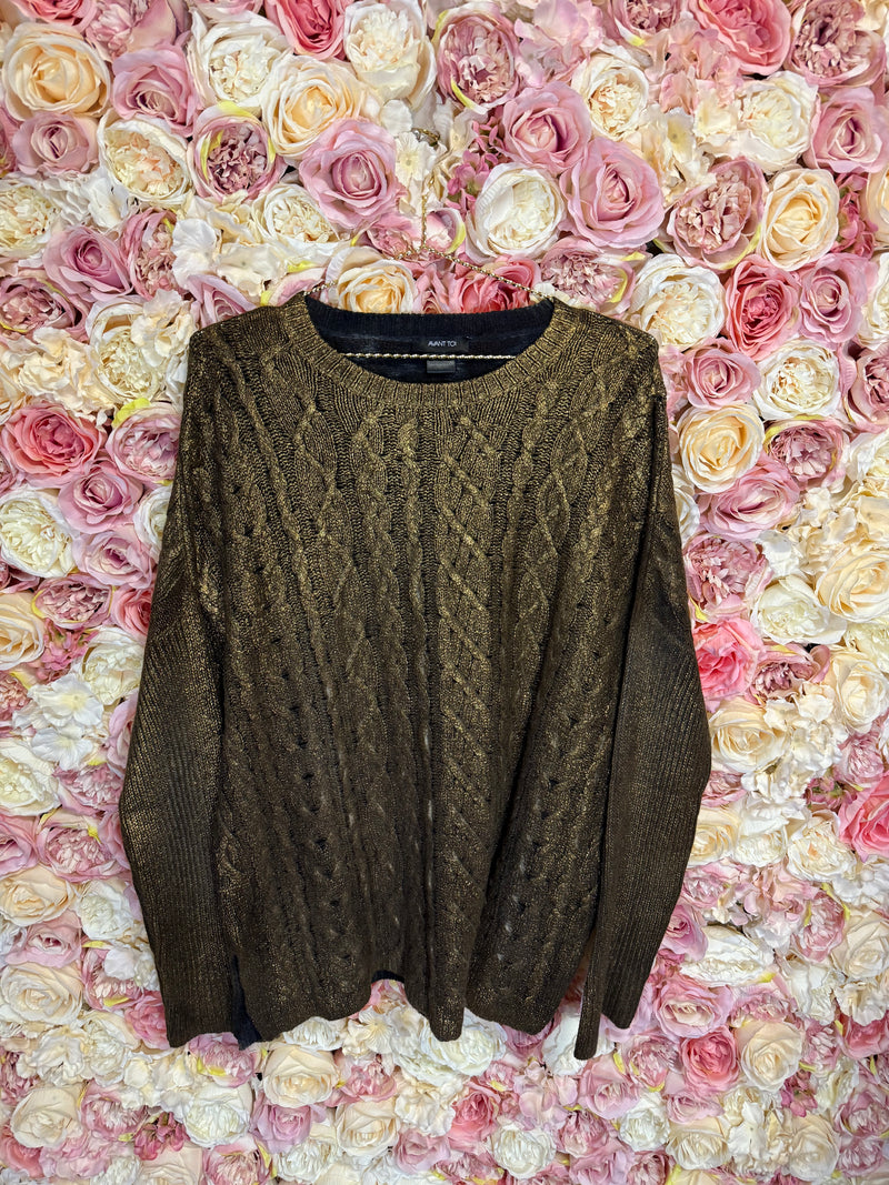 Avant Toi Merino Wool Cashmere Sweater Gold