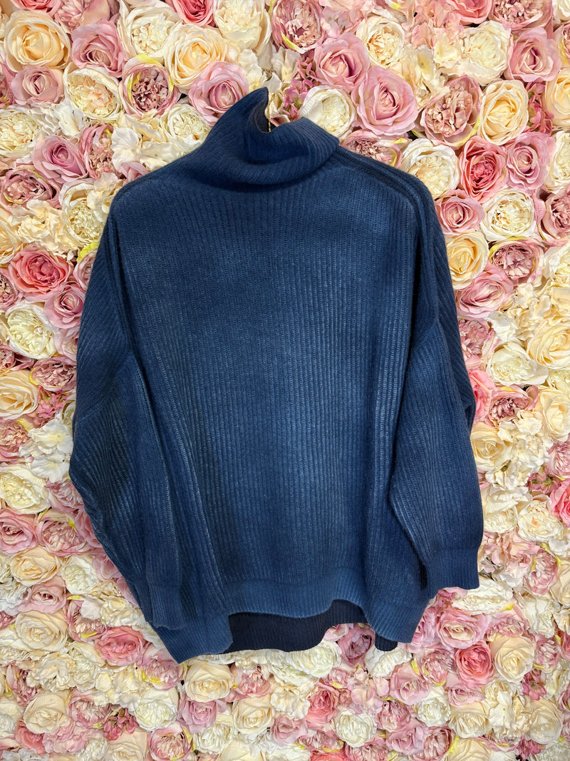 Avant Toi Turtleneck Sweater Blue