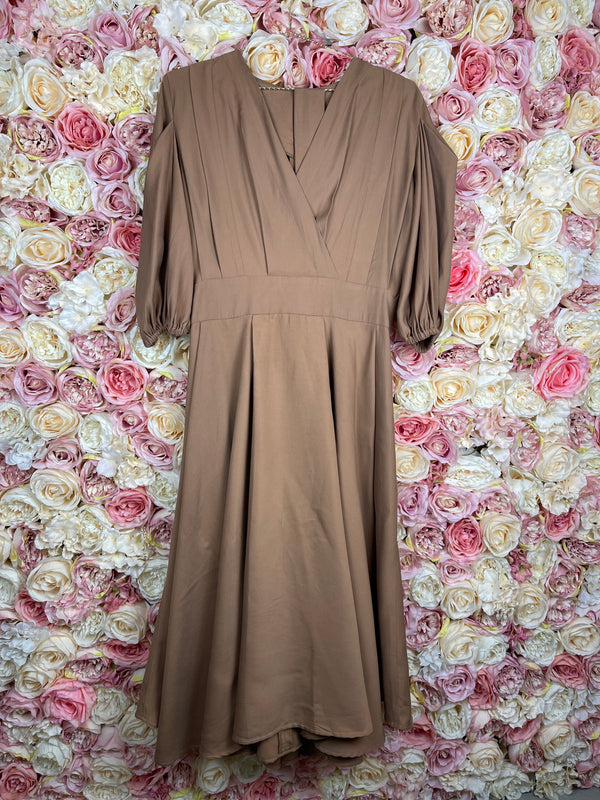 Singita Dress Camel Sz. XS