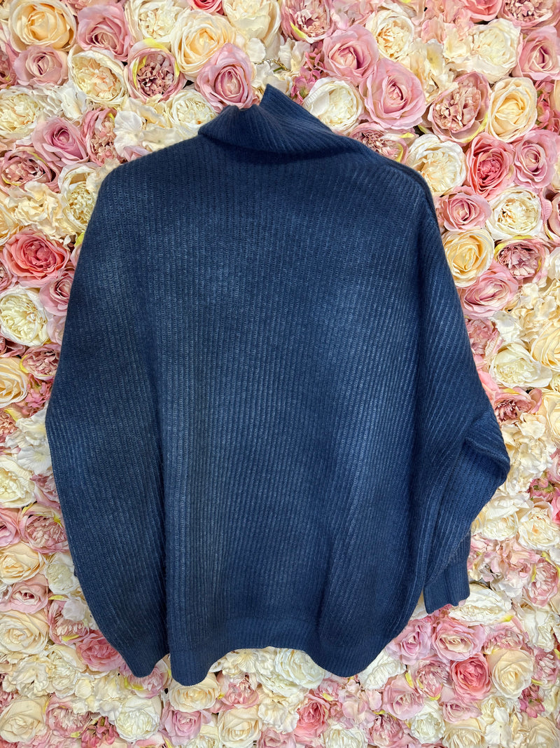 Avant Toi Turtleneck Sweater Blue