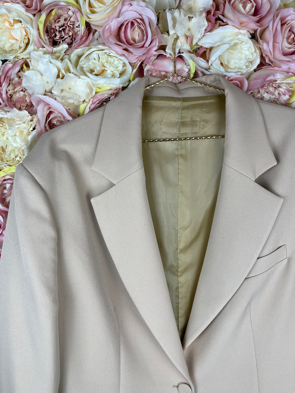 Sovaye Oversized Blazer Nude Sz. Estm. S/M