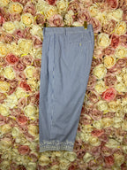 Ermanno Scervino Striped Cotton Pants Blue White Sz. 36 DE
