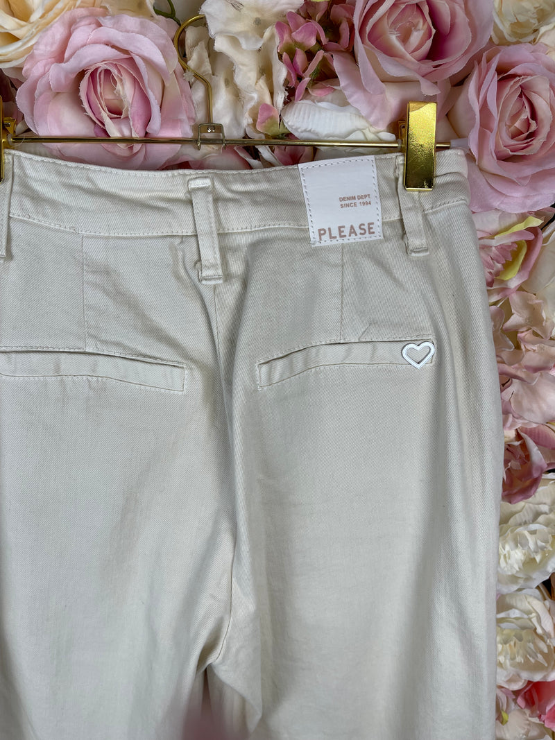 Please Jeans Beige Sz. XXS (oversized)