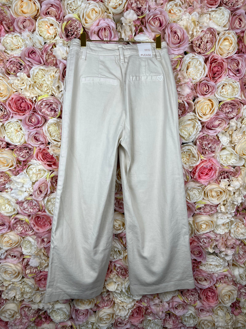 Please Jeans Beige Sz. XXS (oversized)