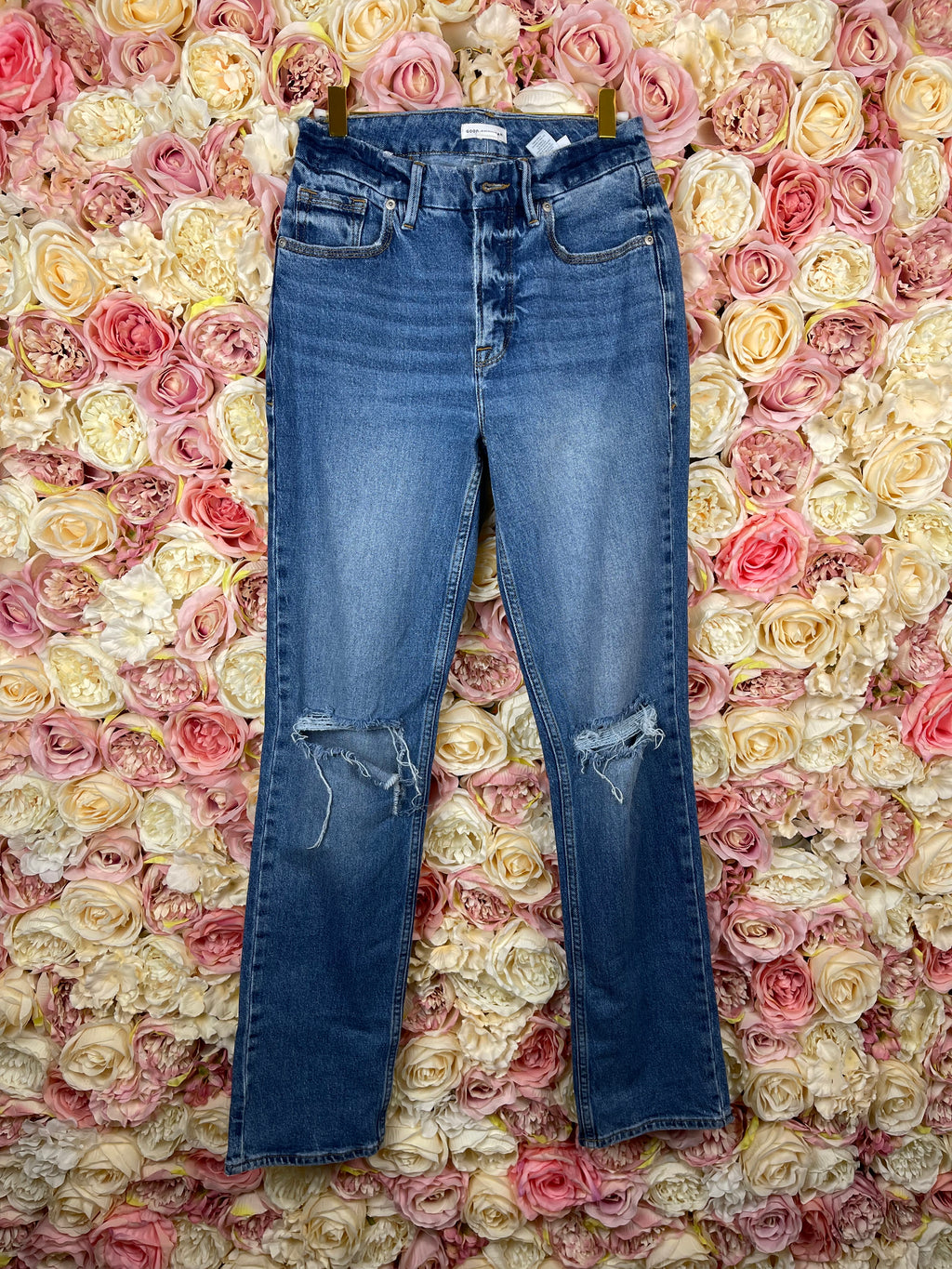 Good American Ripped Jeans Blue Sz. XS