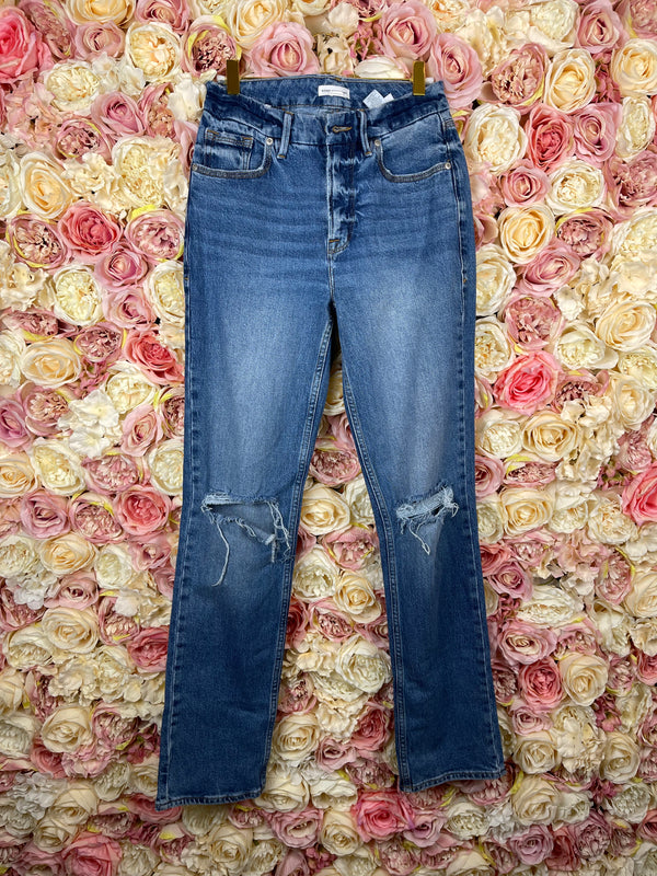 Good American Ripped Jeans Blue Sz. XS