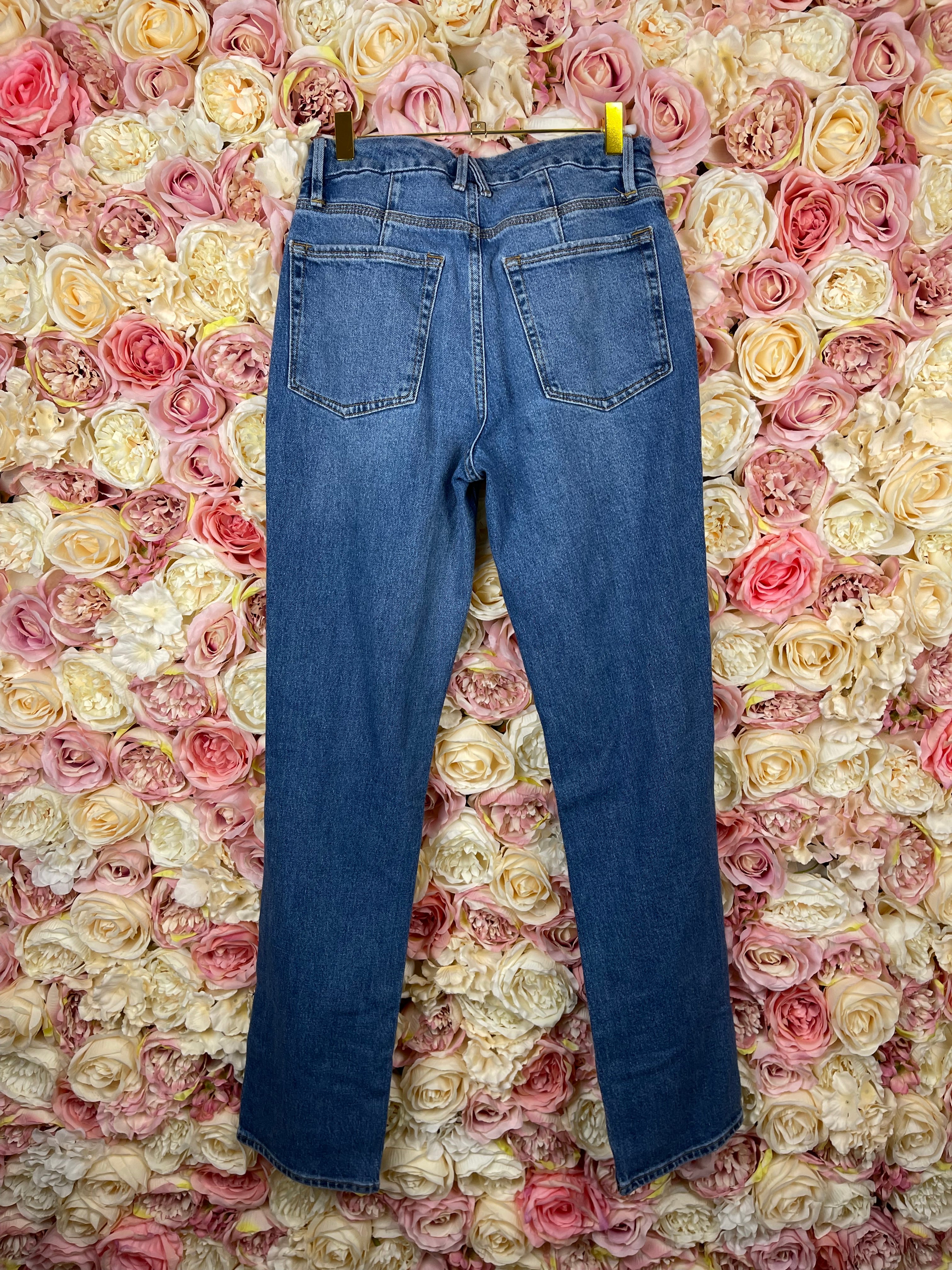 Good American Ripped Jeans Blue Sz. XS