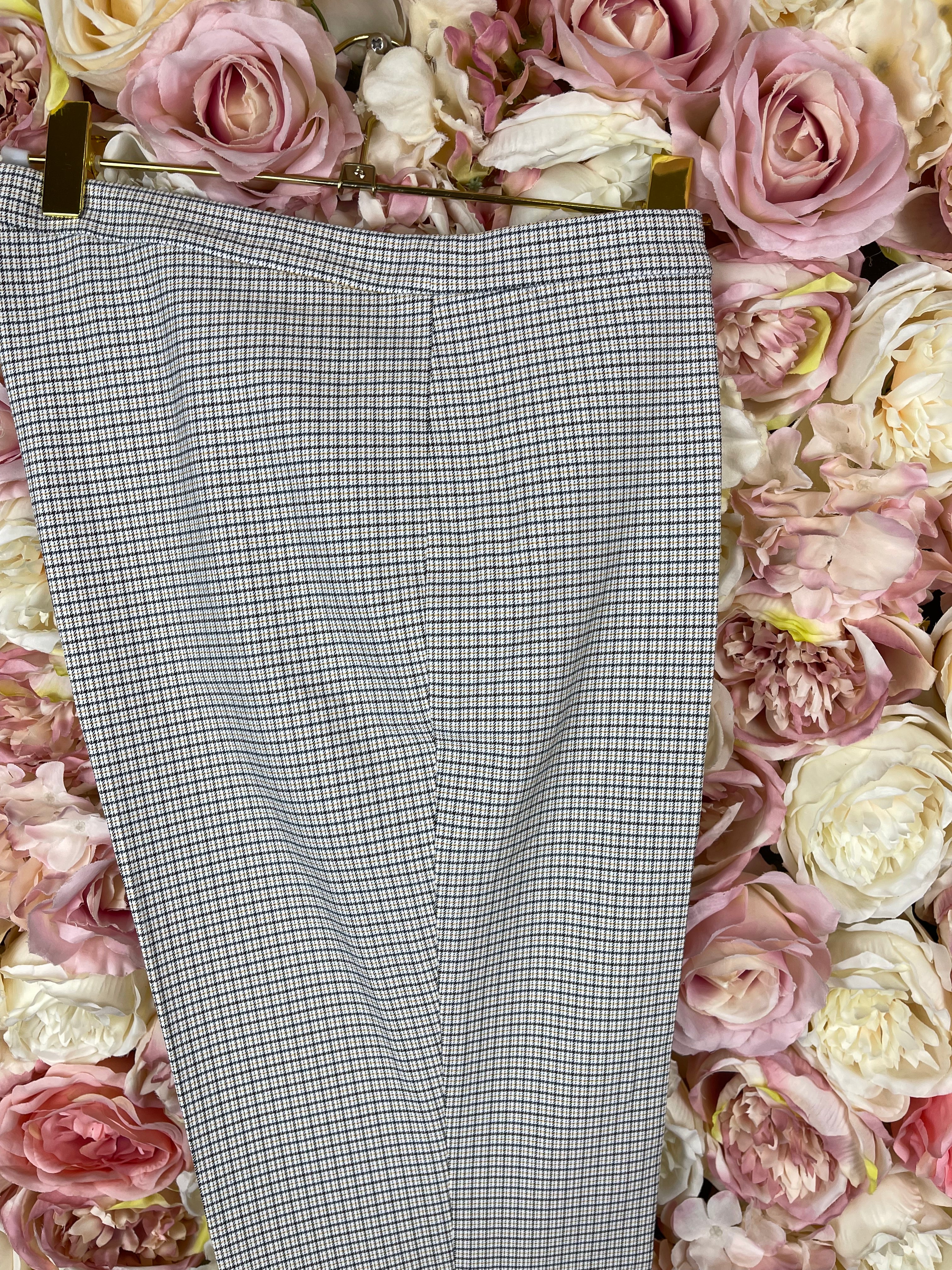 Theory Classic Checked Pants Multi Sz. M
