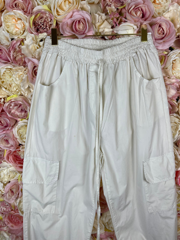 Susy Mix Light Pants Ivory Sz. S