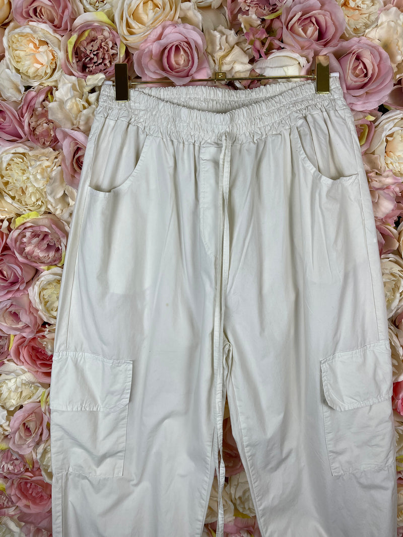 Susy Mix Light Pants Ivory Sz. S