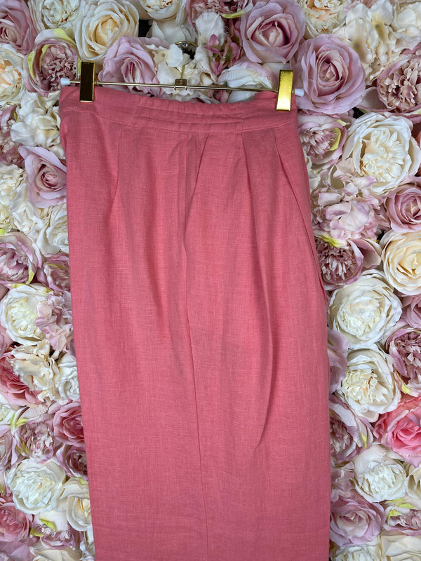 Sleeper Linen Pants Coral Sz. S