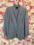Akris Linen Wool Blazer Grey Sz. 40 EU