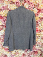 Akris Linen Wool Blazer Grey Sz. 40 EU
