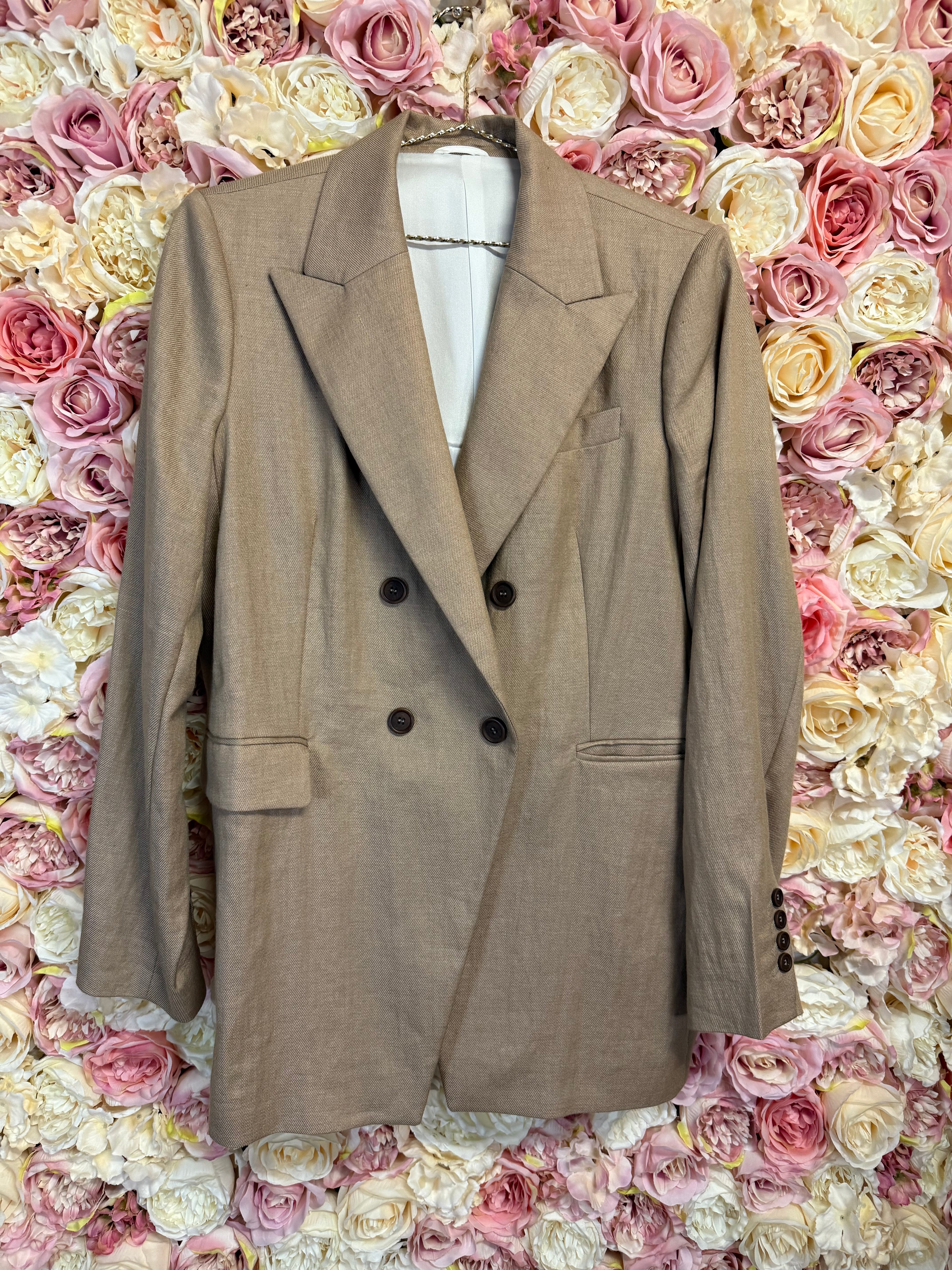 Brunello Cucinelli Blazer Light Camel Sz. 42 DE