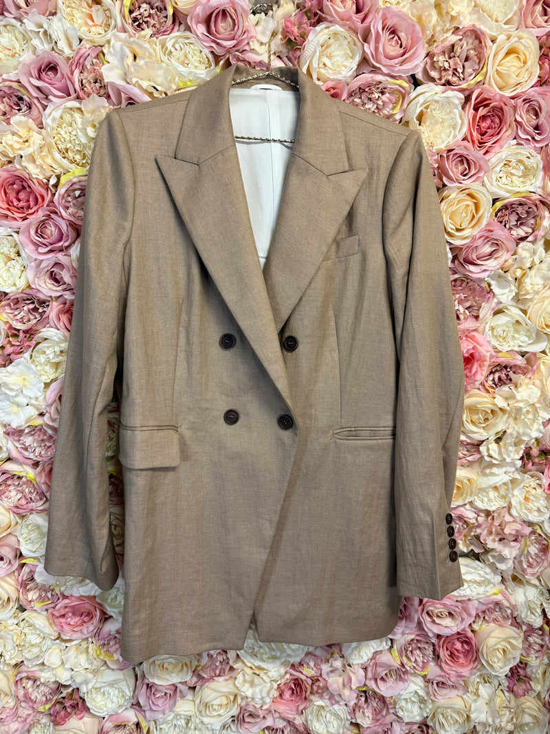Brunello Cucinelli Blazer Light Camel Sz. 42 DE