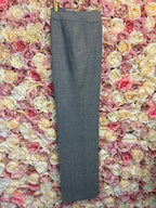 Akris Linen Wool Classic Pants Grey Sz. 42 DE