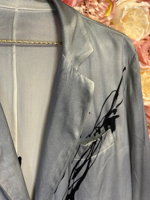 Avant Toi Silk Blouson Grey Multi Sz. L