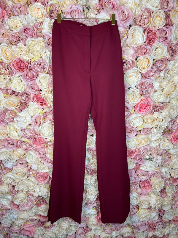 Sovaye Classic Pants Bordeaux Sz. XS