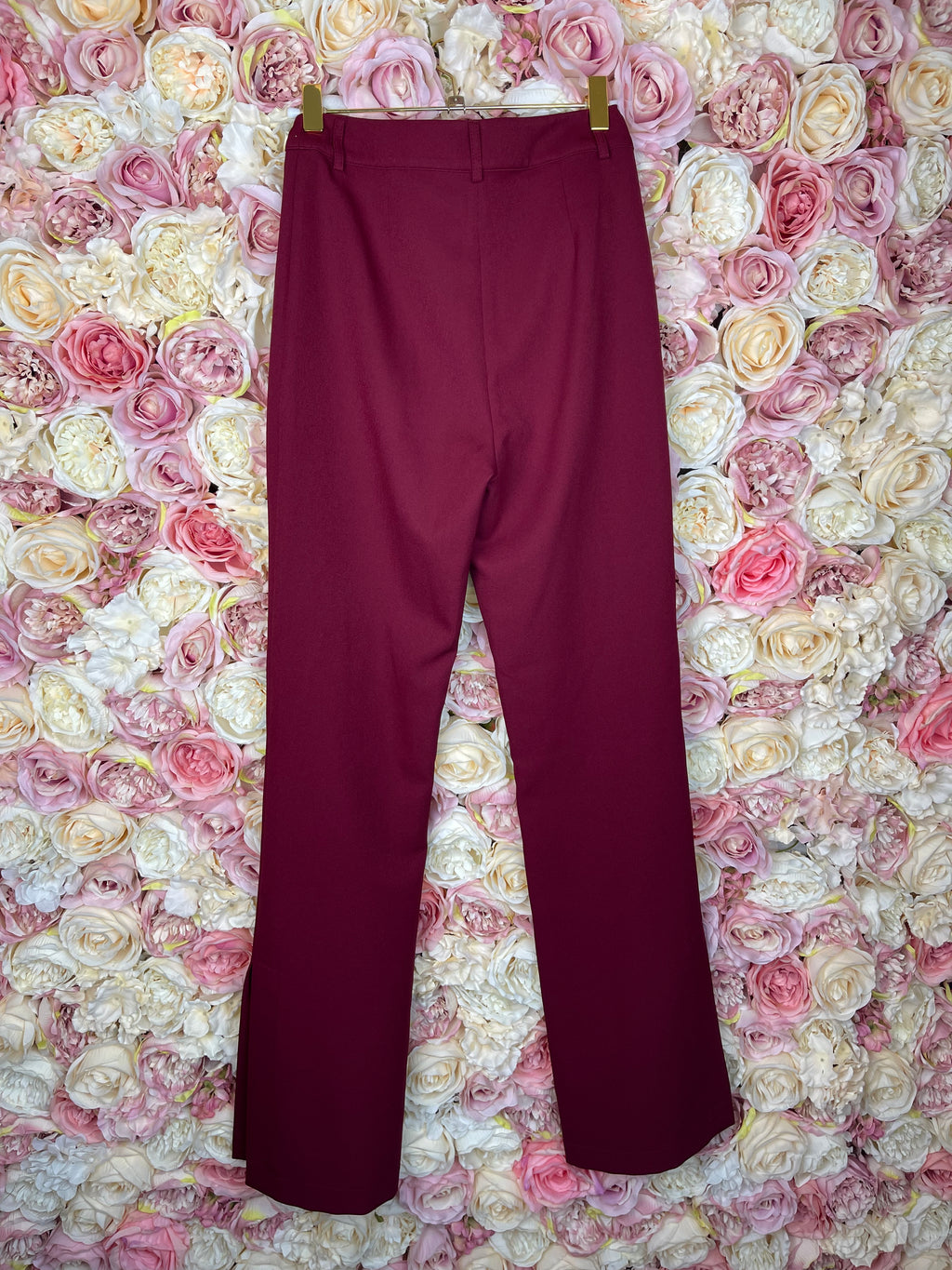 Sovaye Classic Pants Bordeaux Sz. XS