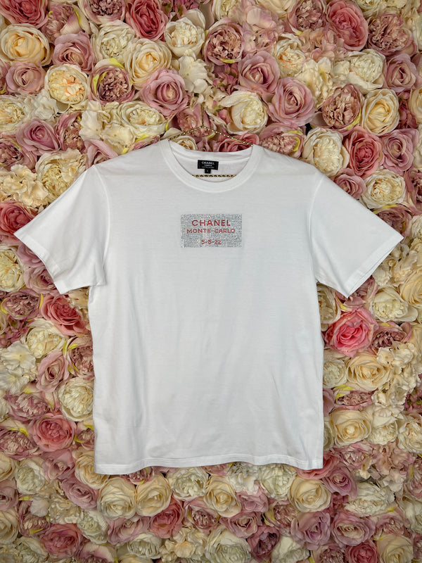 Chanel Monte Carlo T-Shirt White Sz. S