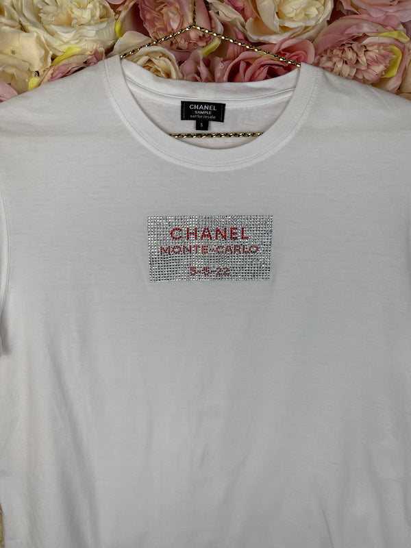 Chanel Monte Carlo T-Shirt White Sz. S
