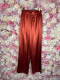 Sovaye Shiny Pants Rust Sz. XS
