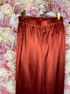Sovaye Shiny Pants Rust Sz. XS