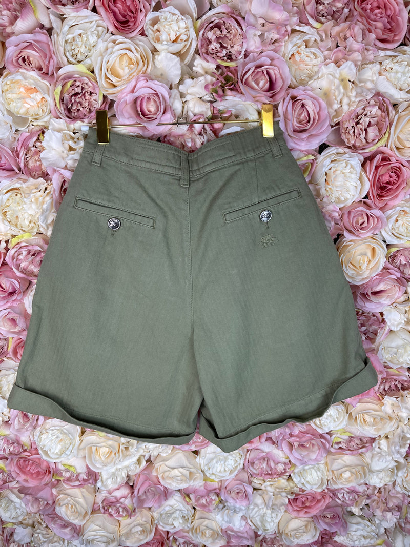 Etro Shorts Green Sz. 34 DE