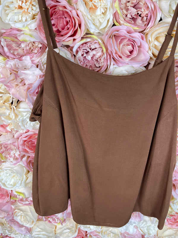 Hannah Lavery Top Camel Sz. M