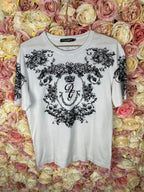 Dolce & Gabbana T-Shirt White Black Sz. L