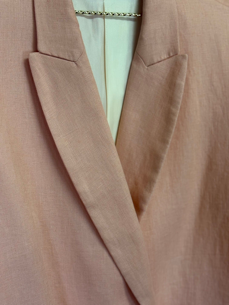 Zara Linen Blazer Light Pink Sz. L