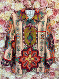 Etro Linen Mix Jacket Multi Sz. 38 DE