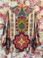 Etro Linen Mix Jacket Multi Sz. 38 DE