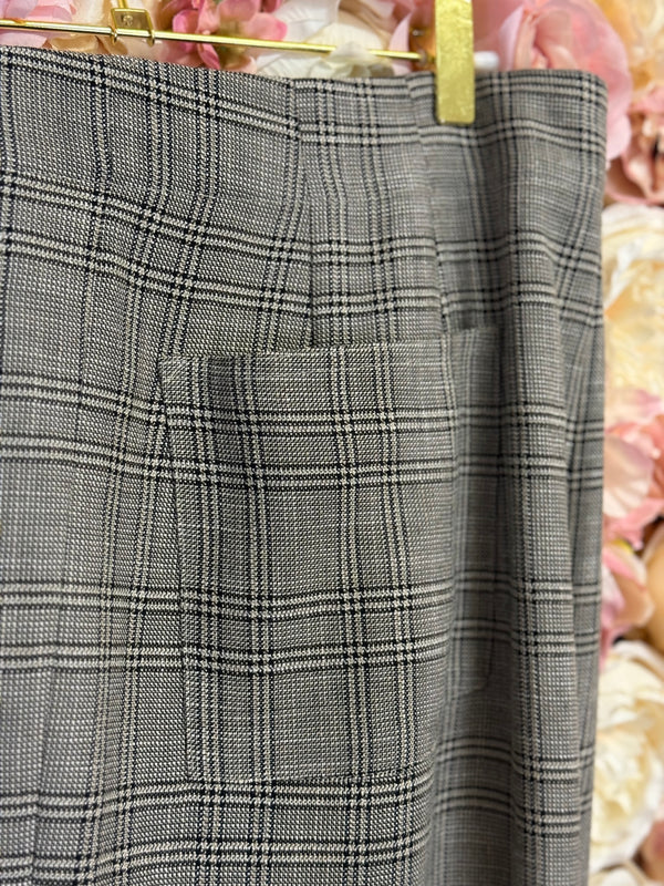 Etro Checked Pants Beige Black Sz. 44 DE