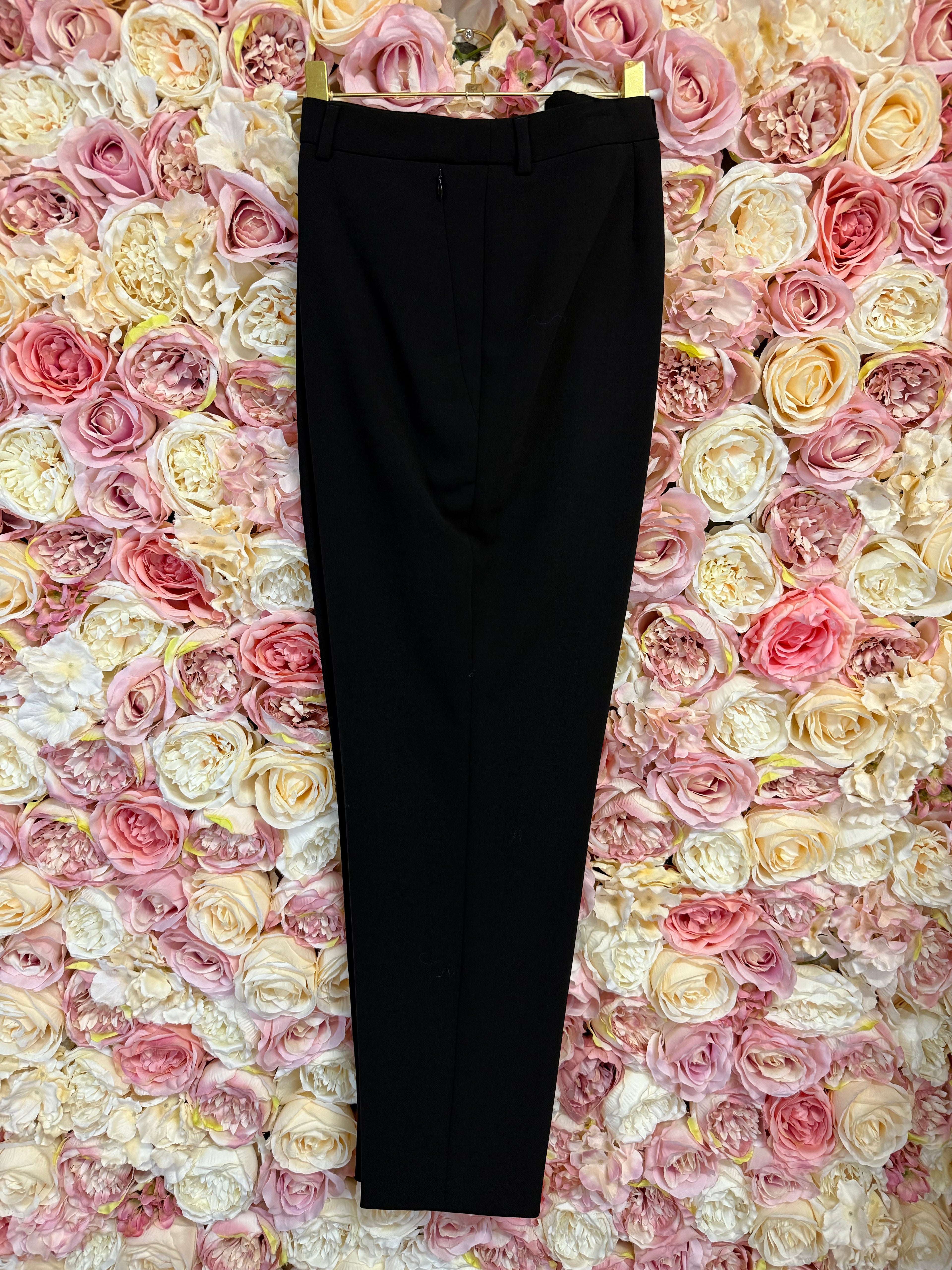 Akris Classic Wool Pants Black Sz. 42 DE