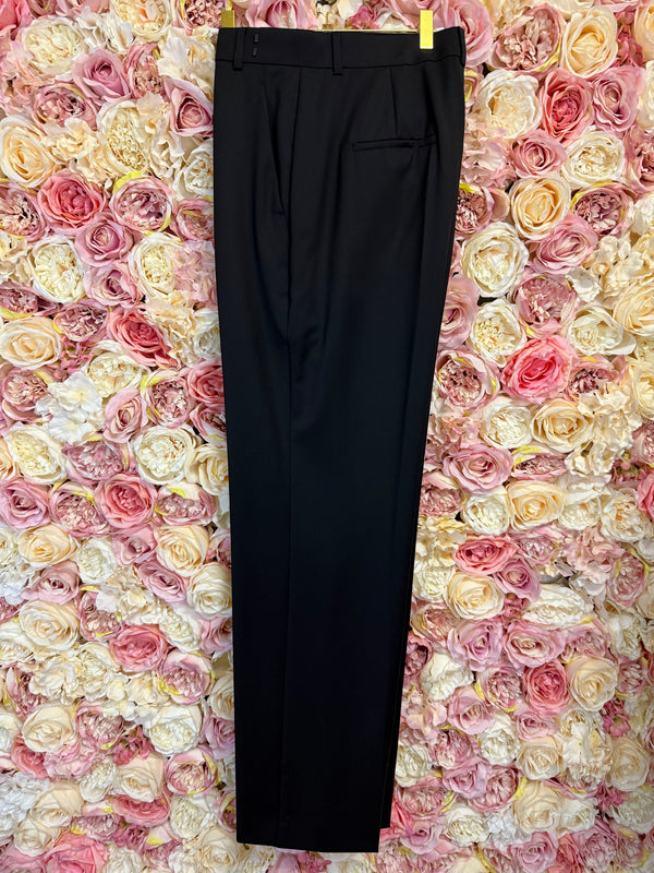 Max Mara Classic Wool Pants Black Sz. 44 DE