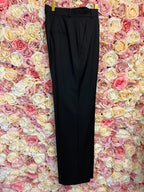 Max Mara Classic Wool Pants Black Sz. 44 DE