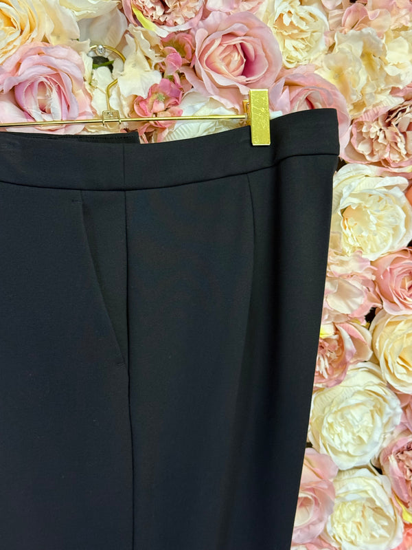 Max Mara Viscose Pants Black & Blue Sz. 44 DE