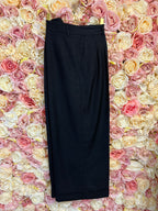 Akris Silk Wool Pants Dark Blue Sz. 42 DE