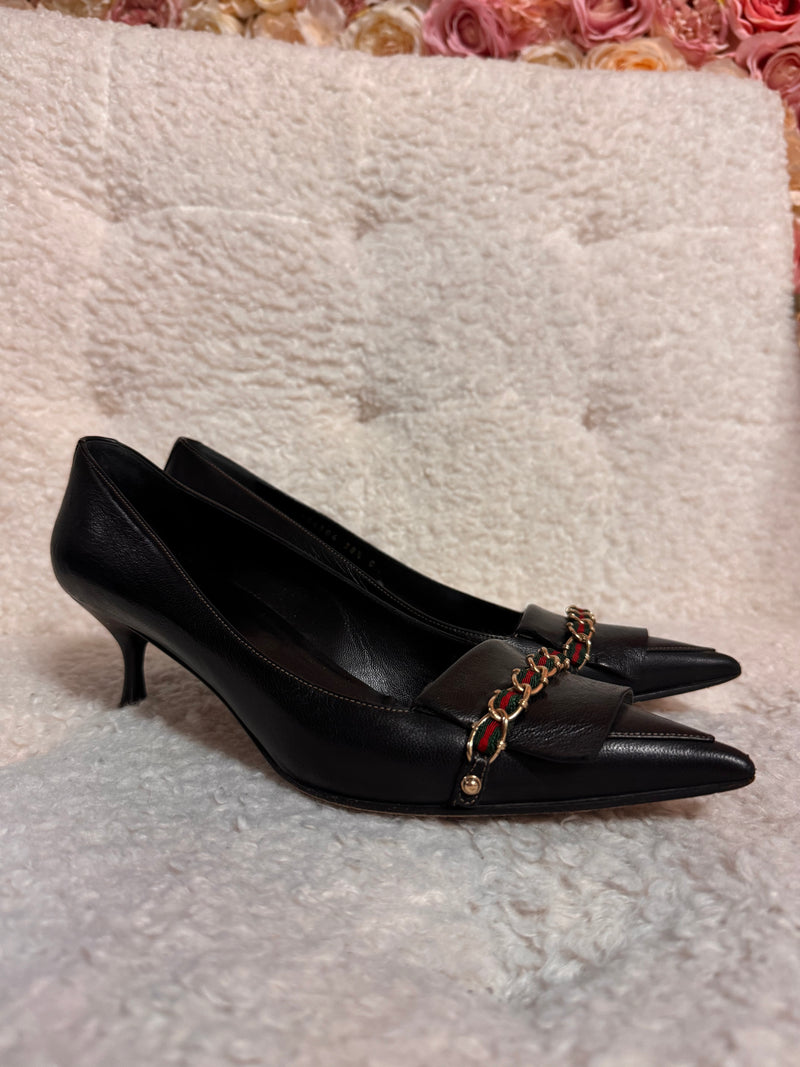 Gucci Pointy Heels Black