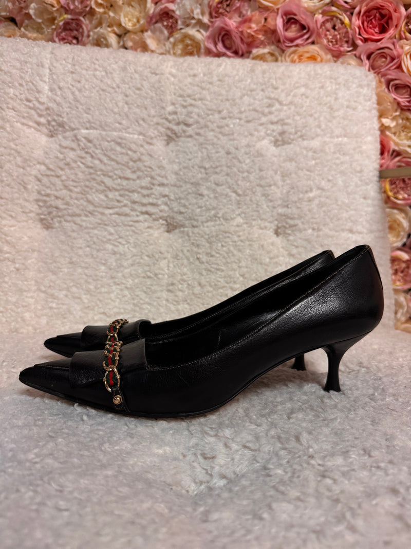 Gucci Pointy Heels Black