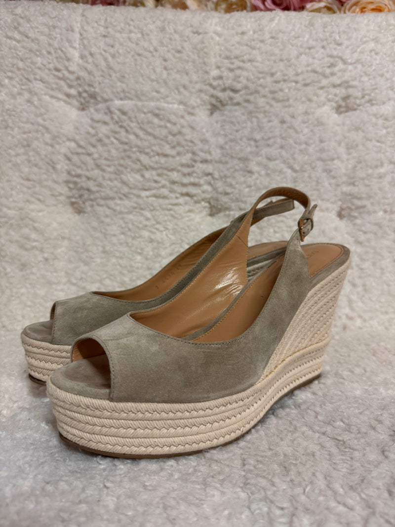 Sergio Rossi Wedges Taupe Beige