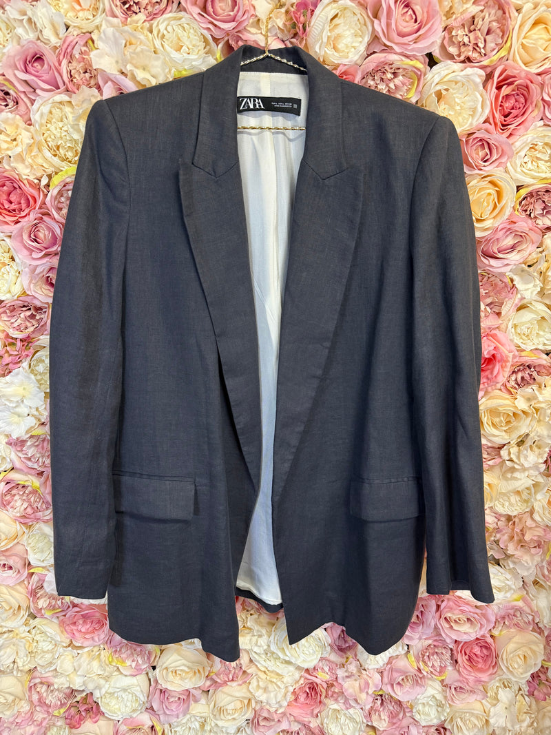 Zara Blazer Green & Dark Grey & Black Sz. L